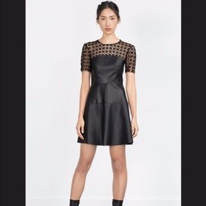 Zara Faux Leather Dress - S